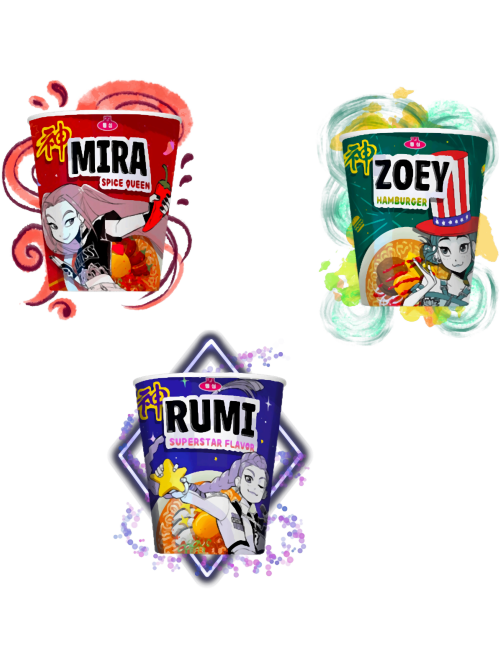 Zoey-Rumi-Mira-Ramen-Cup-Noodle---K-POP-DEMON-HUNTERS---Huntrix.png