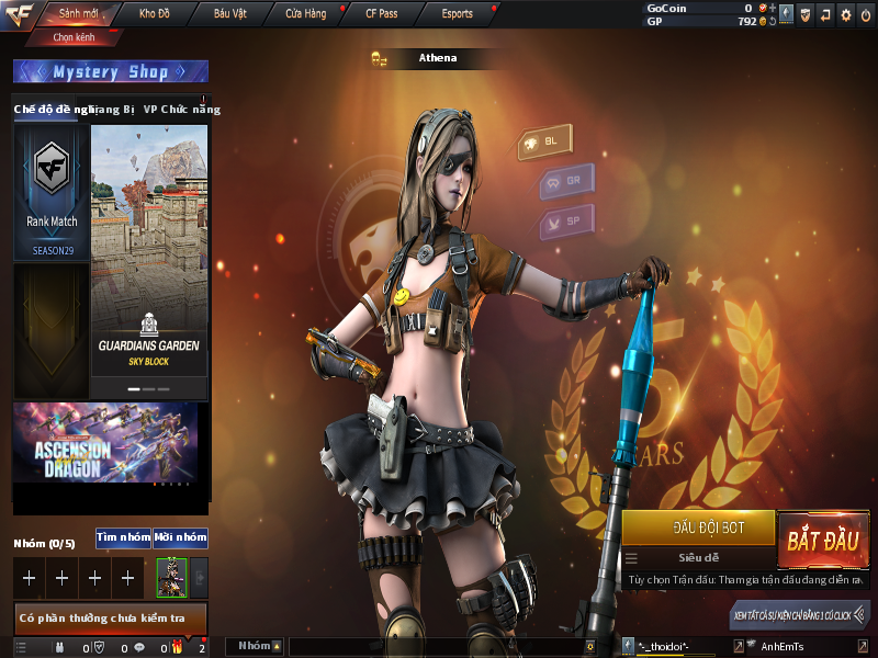 Acc CF #ACC CỰU BINH  - noborder