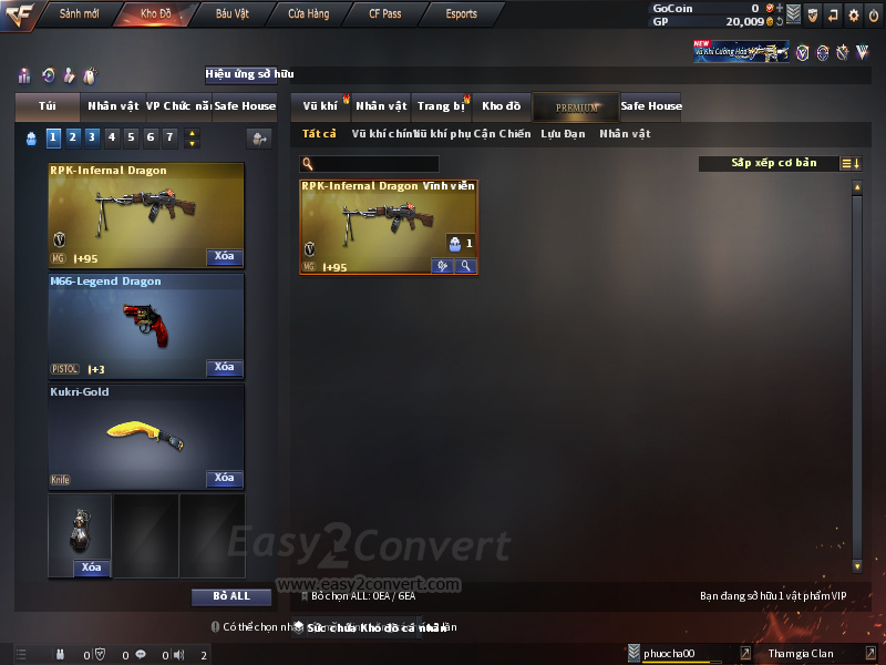 Acc CF #ACC CỰU BINH  - noborder