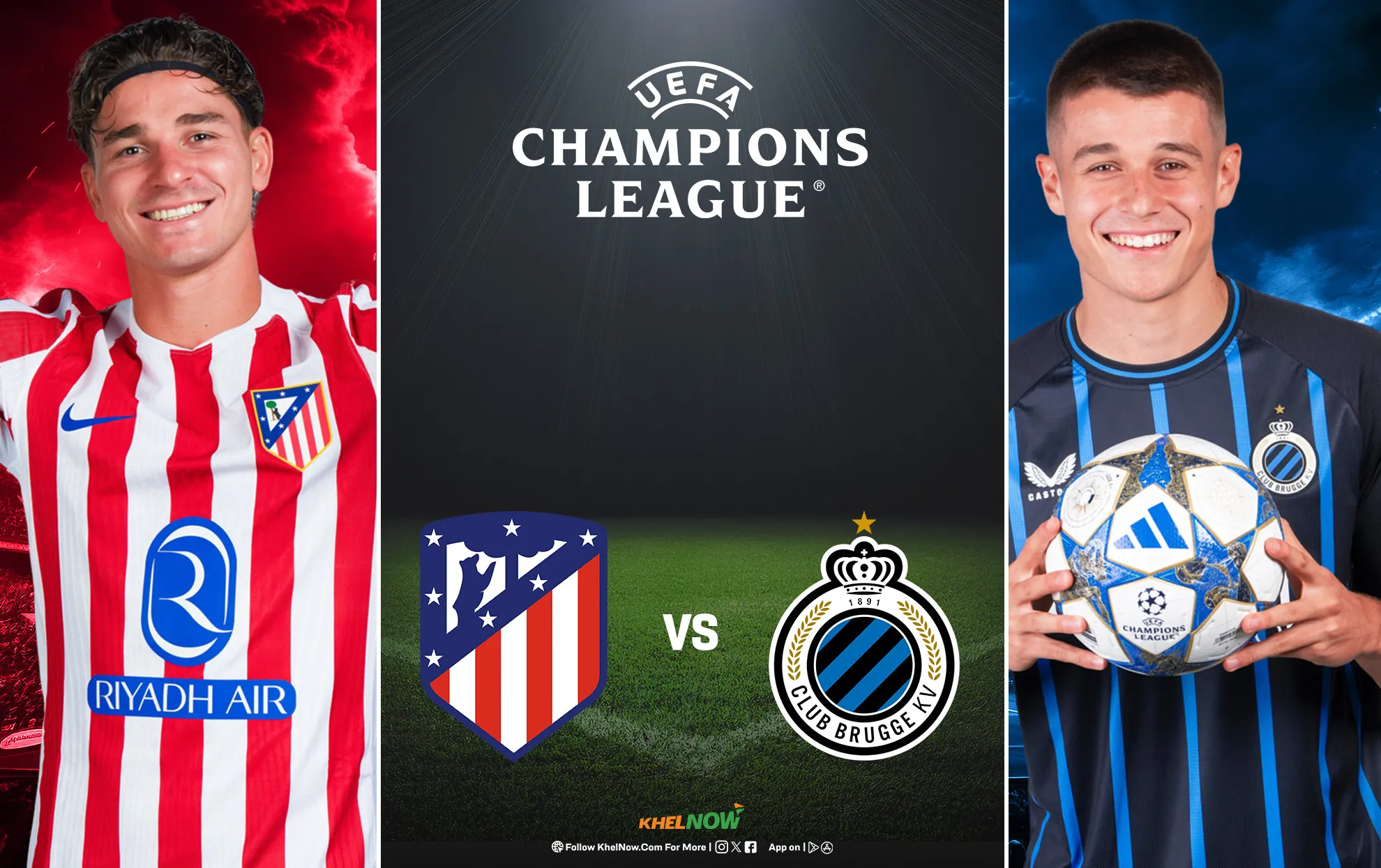 Biến động kèo Atletico Madrid vs Club Brugge 03h00 25/2 Champions League