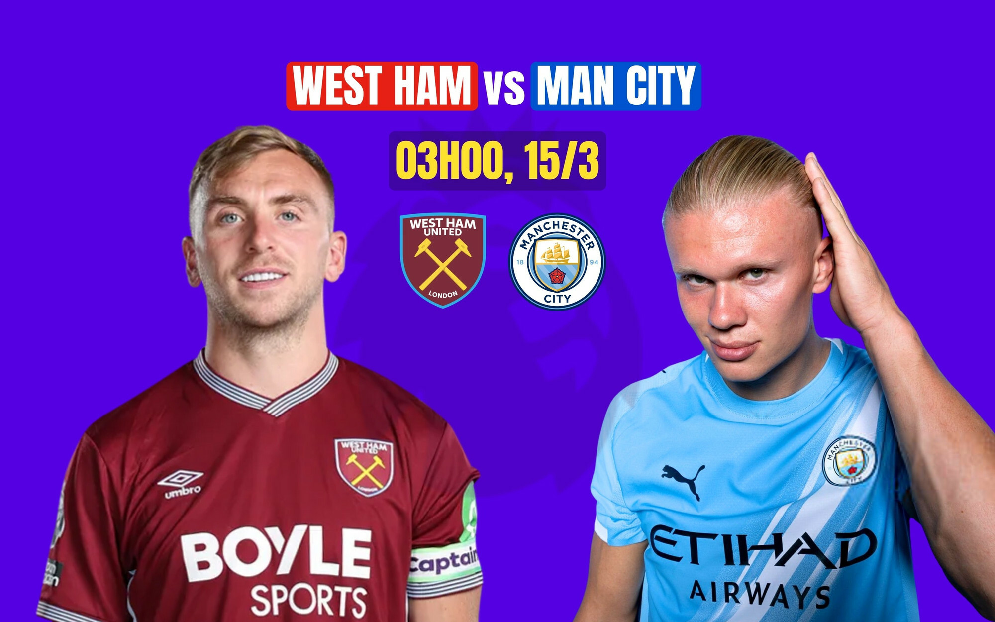 Biến động kèo West Ham vs Man City 03h00 15/3 Ngoại Hạng Anh