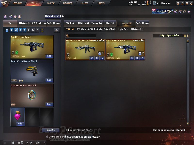 Acc CF #ACC GO TRANG THONG TIN - noborder