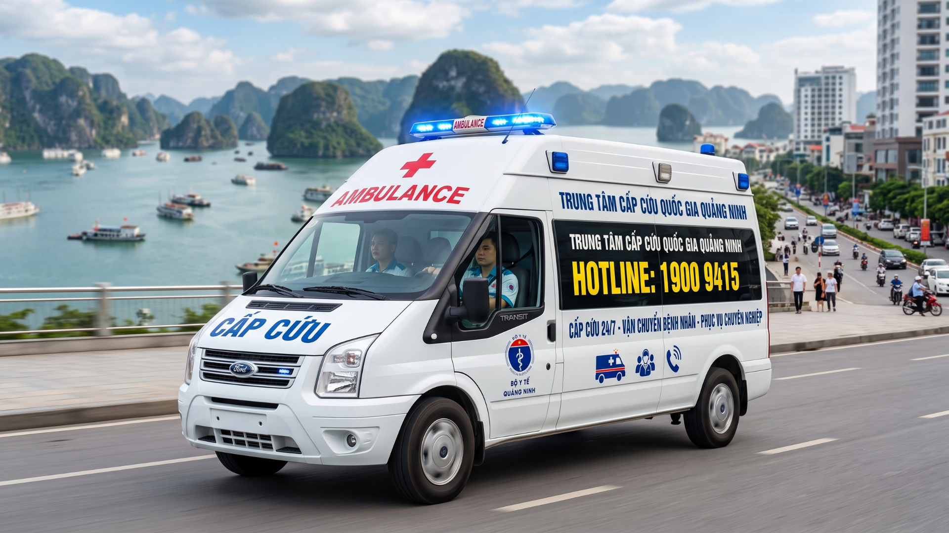Thuê xe cứu thương Quảng Ninh, Hòn Gai, Bãi Cháy