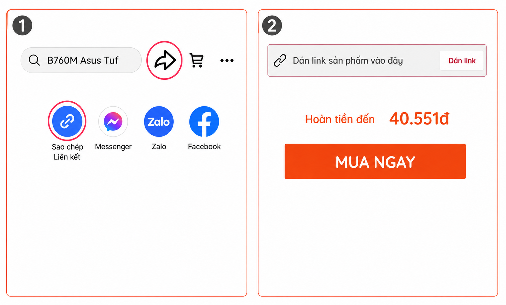 Hướng dẫn 2 bước mua sắm hoàn tiền TikTok